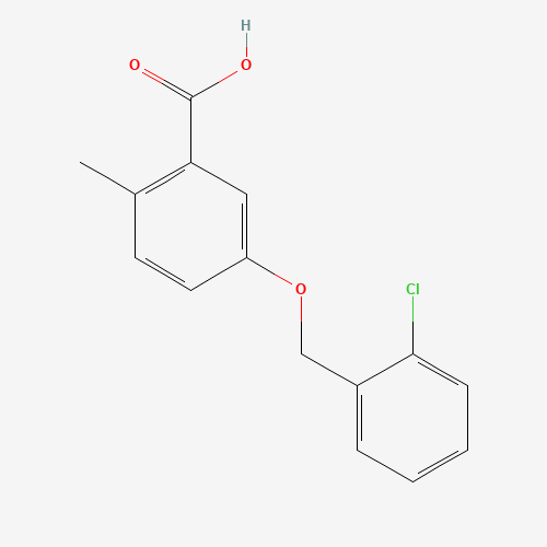 5-[(2-chlorophenyl)methoxy]-2-methylbenzoic acid (CAS: 1148146-89-7) - Related Chemical Product
