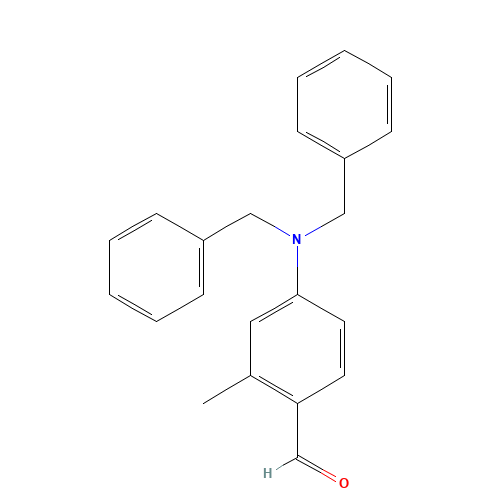 4-(dibenzylamino)-2-methylbenzaldehyde (CAS: 1424-65-3) - Chemical Structure and Molecular Formula 