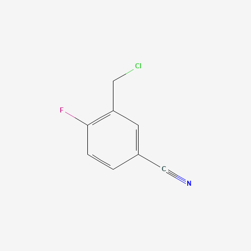 3-(chloromethyl)-4-fluorobenzonitrile (CAS: 1261780-05-5) - Chemical Structure and Molecular Formula 
