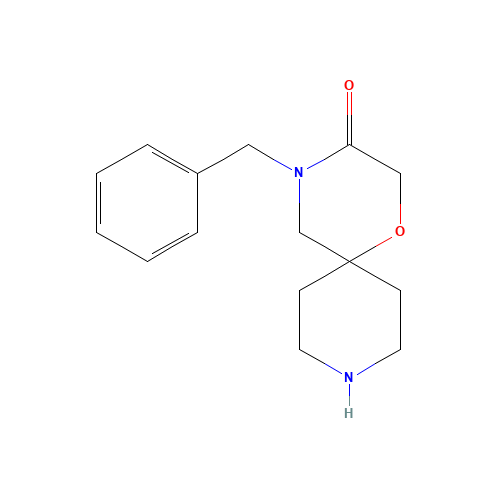 4-benzyl-1-oxa-4,9-diazaspiro[5.5]undecan-3-one (CAS: 151096-96-7) - Chemical Structure and Molecular Formula 