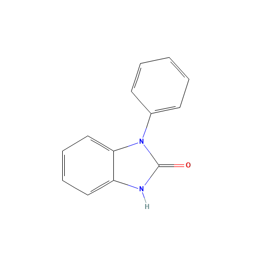 3-phenyl-1H-benzimidazol-2-one (CAS: 14813-85-5) - Chemical Structure and Molecular Formula 