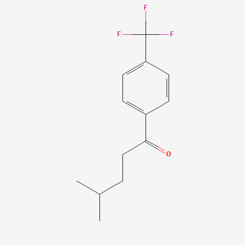 4-methyl-1-[4-(trifluoromethyl)phenyl]pentan-1-one (CAS: 869318-90-1) - Related Chemical Product