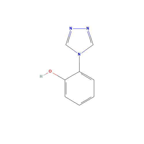 2-(1,2,4-triazol-4-yl)phenol (CAS: 889129-51-5) - Chemical Structure and Molecular Formula 