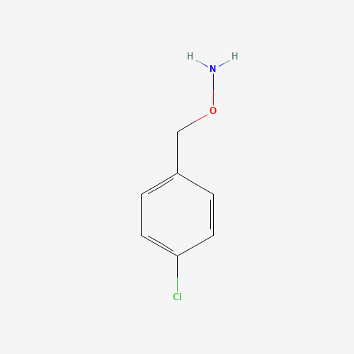 O-[(4-chlorophenyl)methyl]hydroxylamine (CAS: 5555-51-1) - Chemical Structure and Molecular Formula 