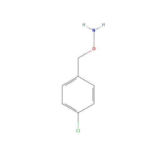 O-[(4-chlorophenyl)methyl]hydroxylamine (CAS: 5555-51-1) - Chemical Structure and Molecular Formula 