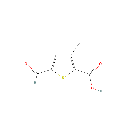 5-formyl-3-methylthiophene-2-carboxylic acid (CAS: 1368183-08-7) - Chemical Structure and Molecular Formula 
