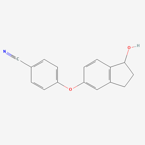 4-[(1-hydroxy-2,3-dihydro-1H-inden-5-yl)oxy]benzonitrile (CAS: 906673-47-0) - Related Chemical Product