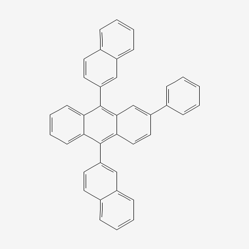 9,10-dinaphthalen-2-yl-2-phenylanthracene (CAS: 865435-20-7) - Chemical Structure and Molecular Formula 