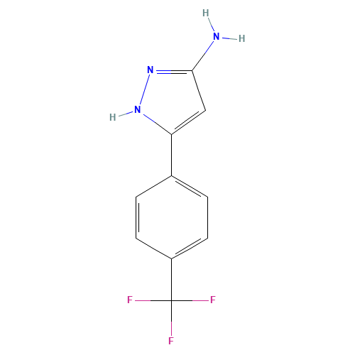 5-[4-(trifluoromethyl)phenyl]-1H-pyrazol-3-amine (CAS: 130599-34-7) - Related Chemical Product
