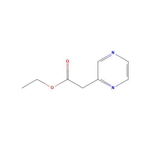 ethyl 2-pyrazin-2-ylacetate (CAS: 1060815-23-7) - Chemical Structure and Molecular Formula 