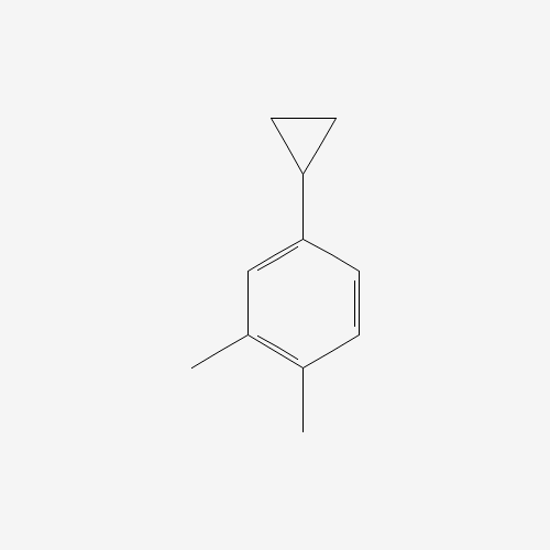 4-cyclopropyl-1,2-dimethylbenzene (CAS: 91130-39-1) - Chemical Structure and Molecular Formula 