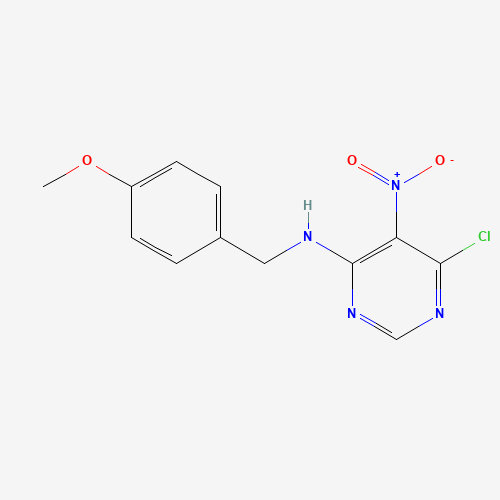 6-chloro-N-[(4-methoxyphenyl)methyl]-5-nitropyrimidin-4-amine (CAS: 651013-61-5) - Related Chemical Product