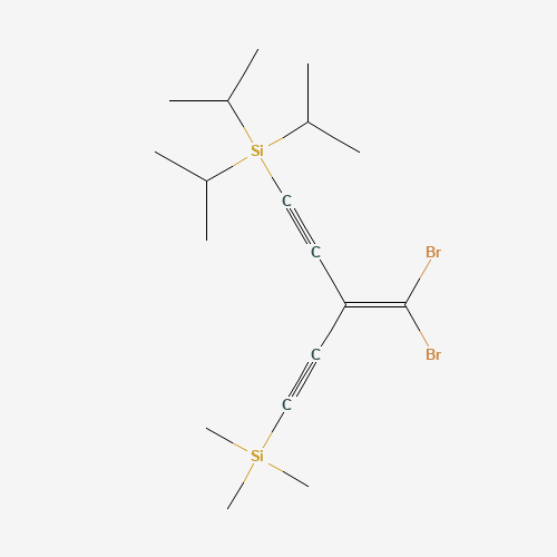 [3-(dibromomethylidene)-5-trimethylsilylpenta-1,4-diynyl]-tri(propan-2-yl)silane (CAS: 164990-17-4) - Related Chemical Product