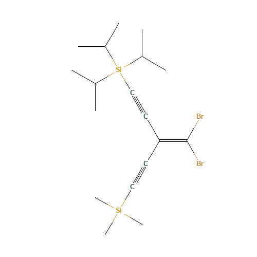 [3-(dibromomethylidene)-5-trimethylsilylpenta-1,4-diynyl]-tri(propan-2-yl)silane (CAS: 164990-17-4) - Related Chemical Product