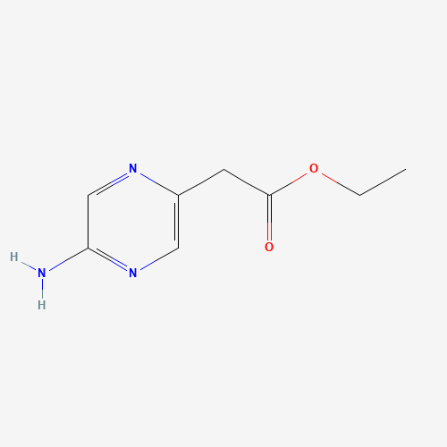 ethyl 2-(5-aminopyrazin-2-yl)acetate (CAS: 1196155-44-8) - Chemical Structure and Molecular Formula 