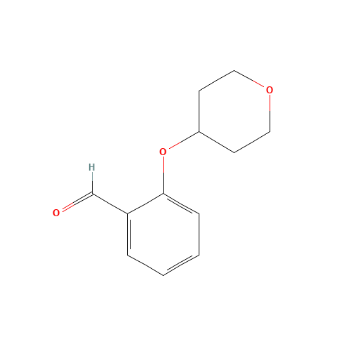 2-(oxan-4-yloxy)benzaldehyde (CAS: 898289-31-1) - Chemical Structure and Molecular Formula 