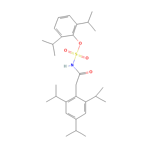 [2,6-di(propan-2-yl)phenyl] N-[2-[2,4,6-tri(propan-2-yl)phenyl]acetyl]sulfamate (CAS: 166518-60-1) - Related Chemical Product