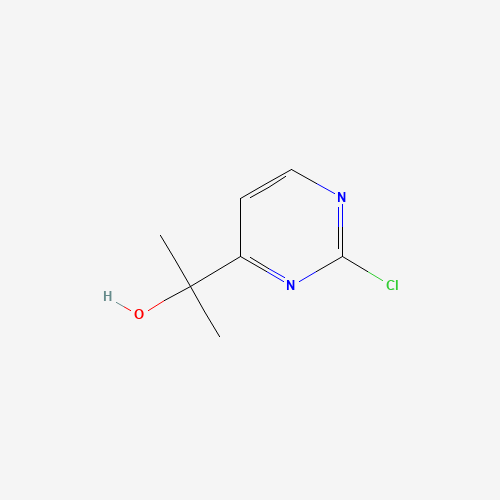 2-(2-chloropyrimidin-4-yl)propan-2-ol (CAS: 1312535-77-5) - Chemical Structure and Molecular Formula 