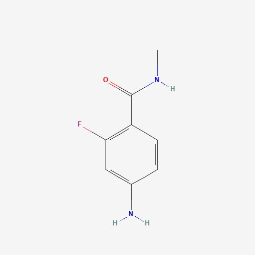 4-amino-2-fluoro-N-methylbenzamide (CAS: 915087-25-1) - Chemical Structure and Molecular Formula 