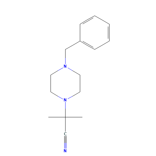 2-(4-benzylpiperazin-1-yl)-2-methylpropanenitrile (CAS: 230302-08-6) - Related Chemical Product