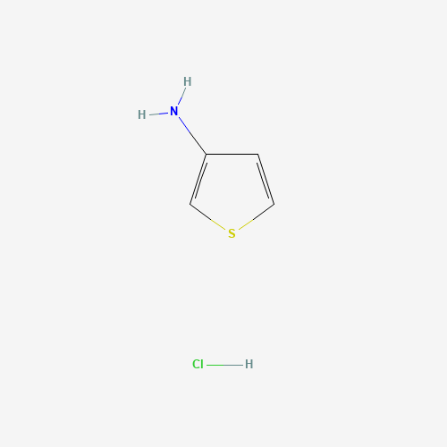 thiophen-3-amine;hydrochloride (CAS: 25475-76-7) - Chemical Structure and Molecular Formula 