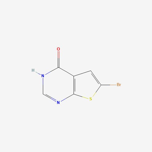 6-bromo-3H-thieno[2,3-d]pyrimidin-4-one (CAS: 56844-40-7) - Chemical Structure and Molecular Formula 