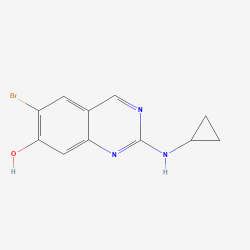 6-bromo-2-(cyclopropylamino)-1H-quinazolin-7-one (CAS: 1191932-50-9) - Chemical Structure and Molecular Formula 