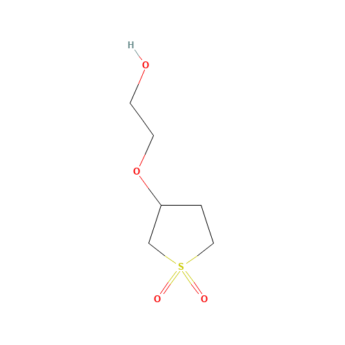 2-(1,1-dioxothiolan-3-yl)oxyethanol (CAS: 25935-87-9) - Chemical Structure and Molecular Formula 
