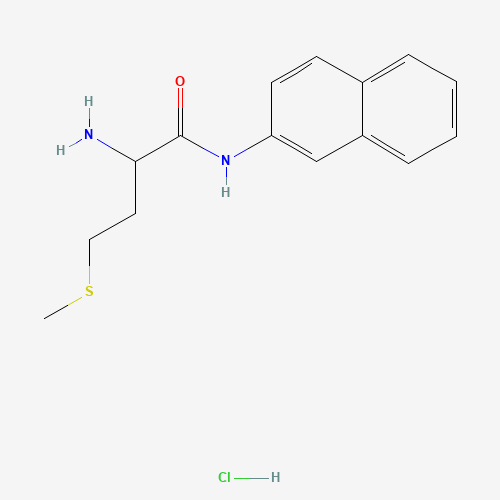 2-amino-4-methylsulfanyl-N-naphthalen-2-ylbutanamide;hydrochloride (CAS: 97405-58-8) - Chemical Structure and Molecular Formula 