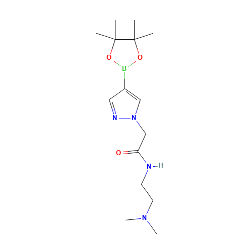 N-[2-(dimethylamino)ethyl]-2-[4-(4,4,5,5-tetramethyl-1,3,2-dioxaborolan-2-yl)pyrazol-1-yl]acetamide (CAS: 1201790-41-1) - Related Chemical Product