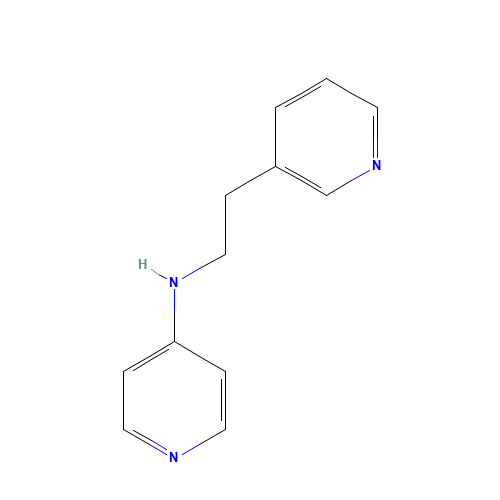 N-(2-pyridin-3-ylethyl)pyridin-4-amine (CAS: 1178465-52-5) - Chemical Structure and Molecular Formula 
