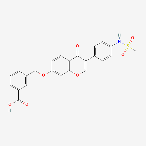 3-[[3-[4-(methanesulfonamido)phenyl]-4-oxochromen-7-yl]oxymethyl]benzoic acid (CAS: 1005334-57-5) - Related Chemical Product