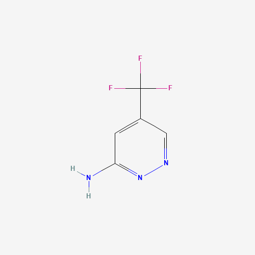 5-(trifluoromethyl)pyridazin-3-amine (CAS: 1211591-88-6) - Chemical Structure and Molecular Formula 