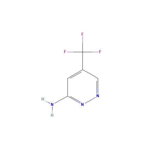 5-(trifluoromethyl)pyridazin-3-amine (CAS: 1211591-88-6) - Chemical Structure and Molecular Formula 