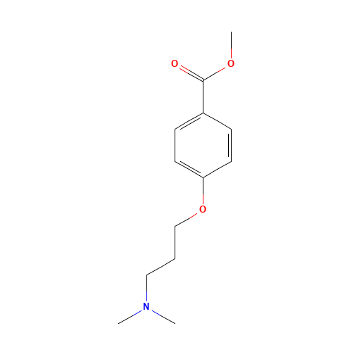 methyl 4-[3-(dimethylamino)propoxy]benzoate (CAS: 190660-97-0) - Chemical Structure and Molecular Formula 