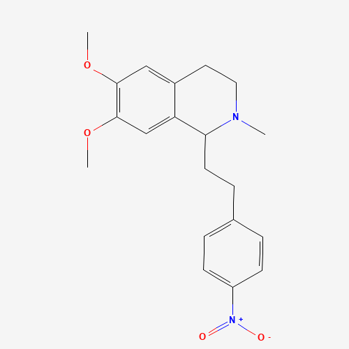6,7-dimethoxy-2-methyl-1-[2-(4-nitrophenyl)ethyl]-3,4-dihydro-1H-isoquinoline (CAS: 63937-57-5) - Related Chemical Product