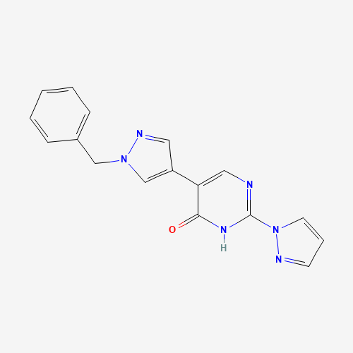 5-(1-benzylpyrazol-4-yl)-2-pyrazol-1-yl-1H-pyrimidin-6-one (CAS: 1343459-82-4) - Related Chemical Product