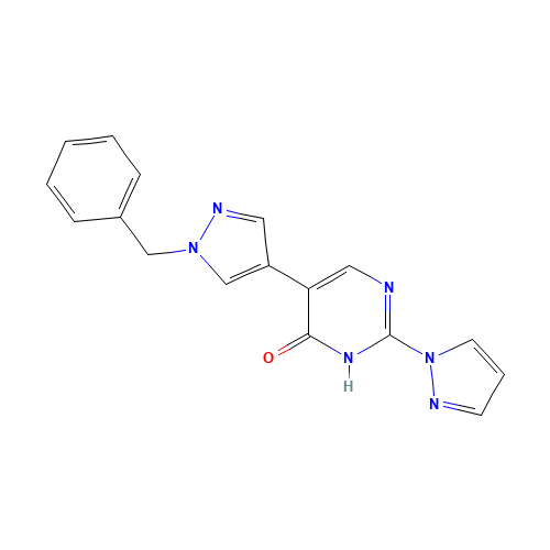 5-(1-benzylpyrazol-4-yl)-2-pyrazol-1-yl-1H-pyrimidin-6-one (CAS: 1343459-82-4) - Related Chemical Product