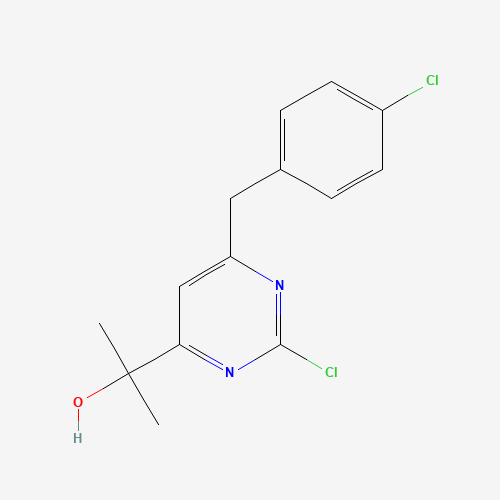 2-[2-chloro-6-[(4-chlorophenyl)methyl]pyrimidin-4-yl]propan-2-ol (CAS: 1329672-61-8) - Related Chemical Product