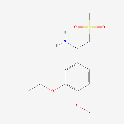 1-(3-ethoxy-4-methoxyphenyl)-2-methylsulfonylethanamine (CAS: 253168-94-4) - Related Chemical Product