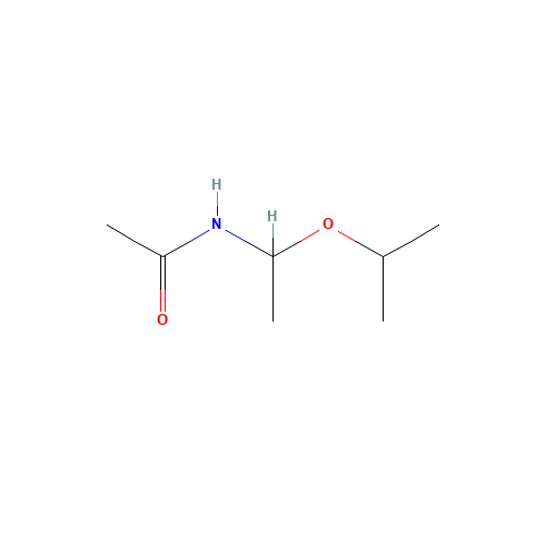 N-(1-propan-2-yloxyethyl)acetamide (CAS: 115910-75-3) - Chemical Structure and Molecular Formula 