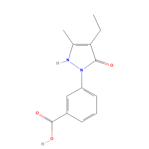 3-(4-ethyl-5-methyl-3-oxo-1H-pyrazol-2-yl)benzoic acid (CAS: 1005615-03-1) - Related Chemical Product