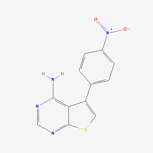 5-(4-nitrophenyl)thieno[2,3-d]pyrimidin-4-amine (CAS: 501696-27-1) - Chemical Structure and Molecular Formula 