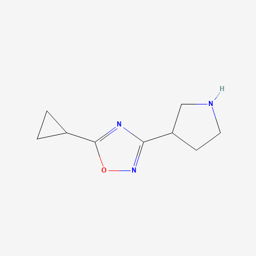 5-cyclopropyl-3-pyrrolidin-3-yl-1,2,4-oxadiazole (CAS: 1225218-63-2) - Related Chemical Product