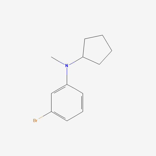 3-bromo-N-cyclopentyl-N-methylaniline (CAS: 1415928-90-3) - Chemical Structure and Molecular Formula 