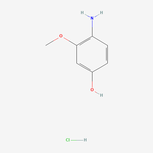 4-amino-3-methoxyphenol;hydrochloride (CAS: 37966-57-7) - Chemical Structure and Molecular Formula 