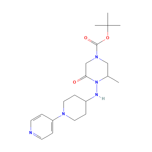 tert-butyl 3-methyl-5-oxo-4-[(1-pyridin-4-ylpiperidin-4-yl)amino]piperazine-1-carboxylate (CAS: 315493-39-1) - Related Chemical Product