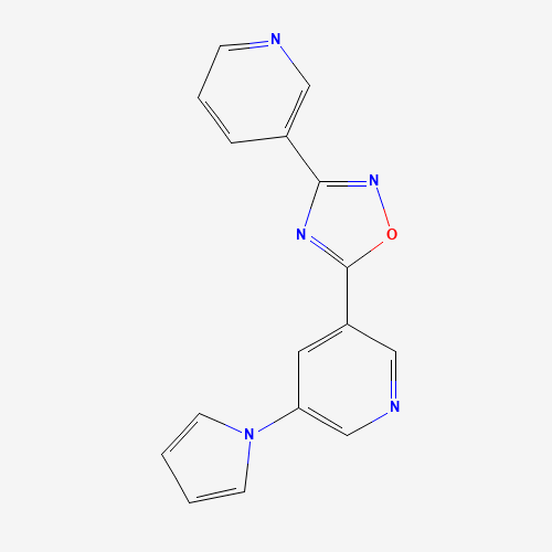 3-pyridin-3-yl-5-(5-pyrrol-1-ylpyridin-3-yl)-1,2,4-oxadiazole (CAS: 1033724-02-5) - Related Chemical Product