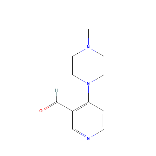 4-(4-methylpiperazin-1-yl)pyridine-3-carbaldehyde (CAS: 1356060-66-6) - Chemical Structure and Molecular Formula 
