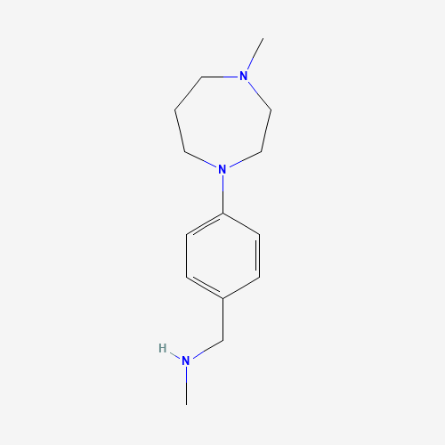 N-methyl-1-[4-(4-methyl-1,4-diazepan-1-yl)phenyl]methanamine (CAS: 910037-07-9) - Related Chemical Product